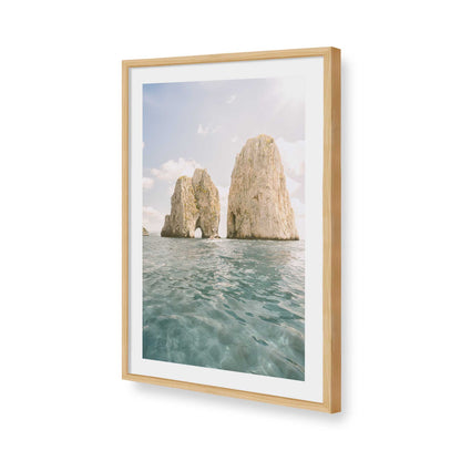 [Color:American Maple], Picture of art in a American Maple frame of the corner