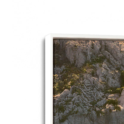 [Color:Opaque White], Picture of art in a White frame at an angle