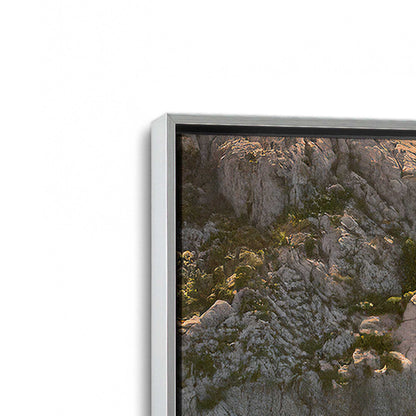 [Color:Polished Chrome], Picture of art in a Polished Chrome frame at an angle
