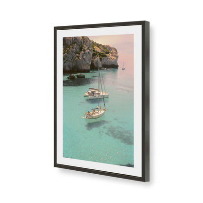 [Color:Satin Black], Picture of art in a Satin Black frame of the corner