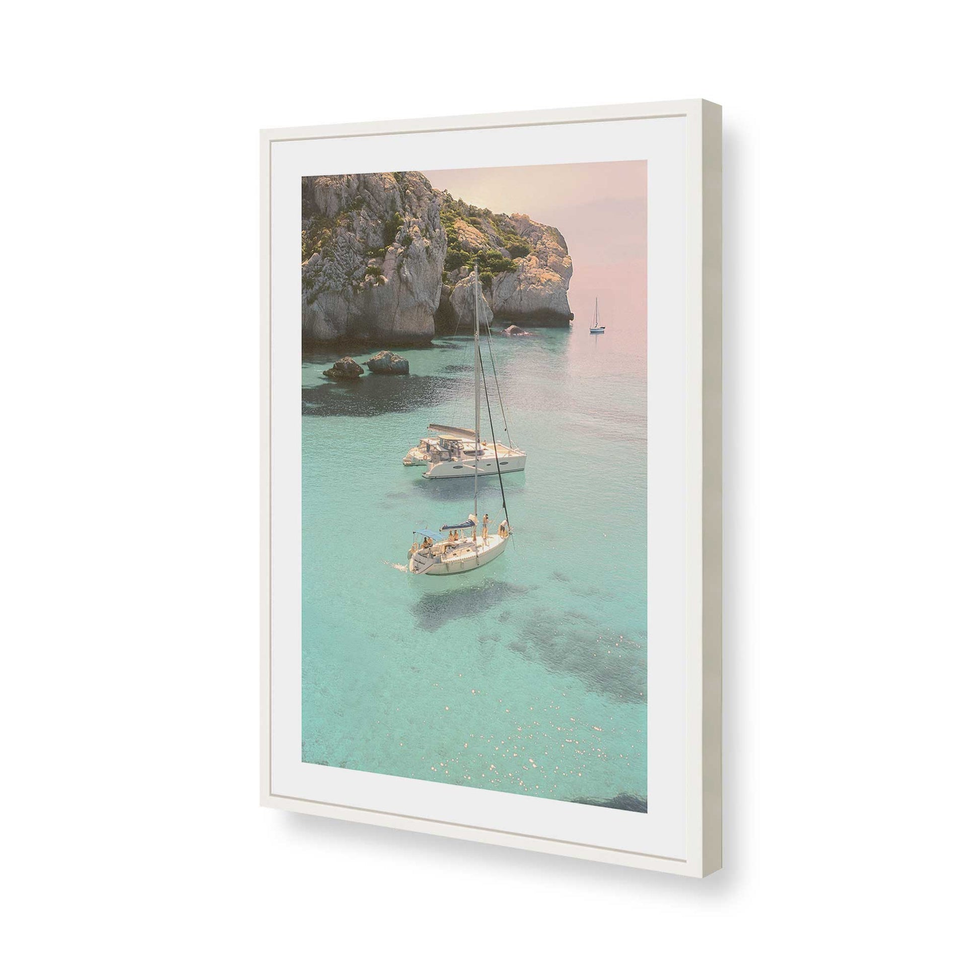 [Color:Opaque White], Picture of art in a Opaque White frame of the corner