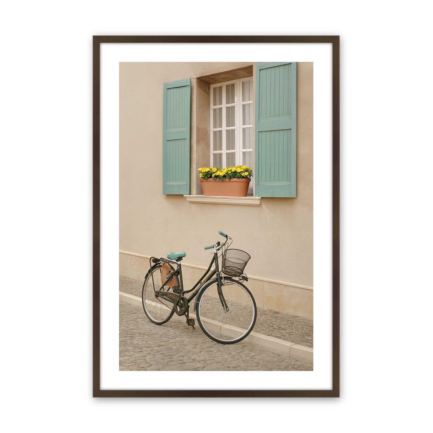 [Color:Brown], Picture of art in a Brown frame