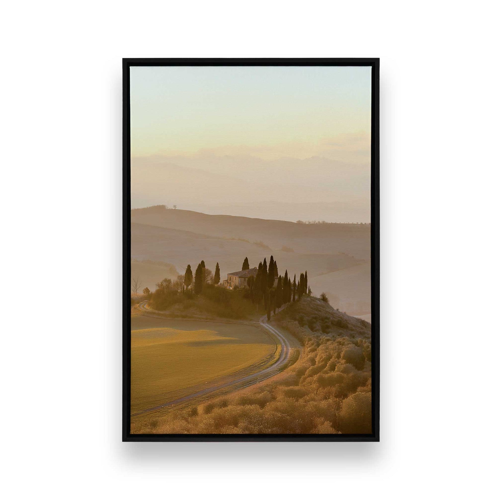 [Color:Satin Black], Picture of art in a Satin Black frame