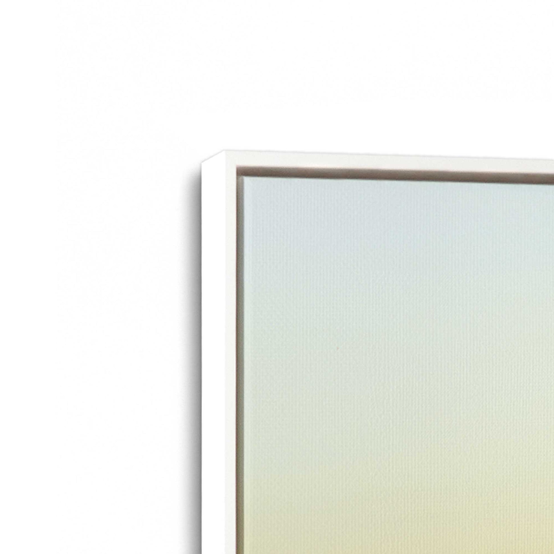 [Color:Opaque White], Picture of art in a White frame at an angle