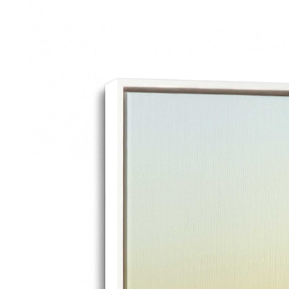 [Color:Opaque White], Picture of art in a White frame at an angle