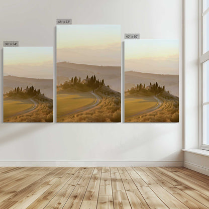 [Color:Stretched Canvas], Image showing the size comparisons