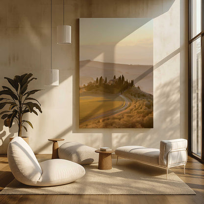 [Color:Stretched Canvas], Picture of art in a room