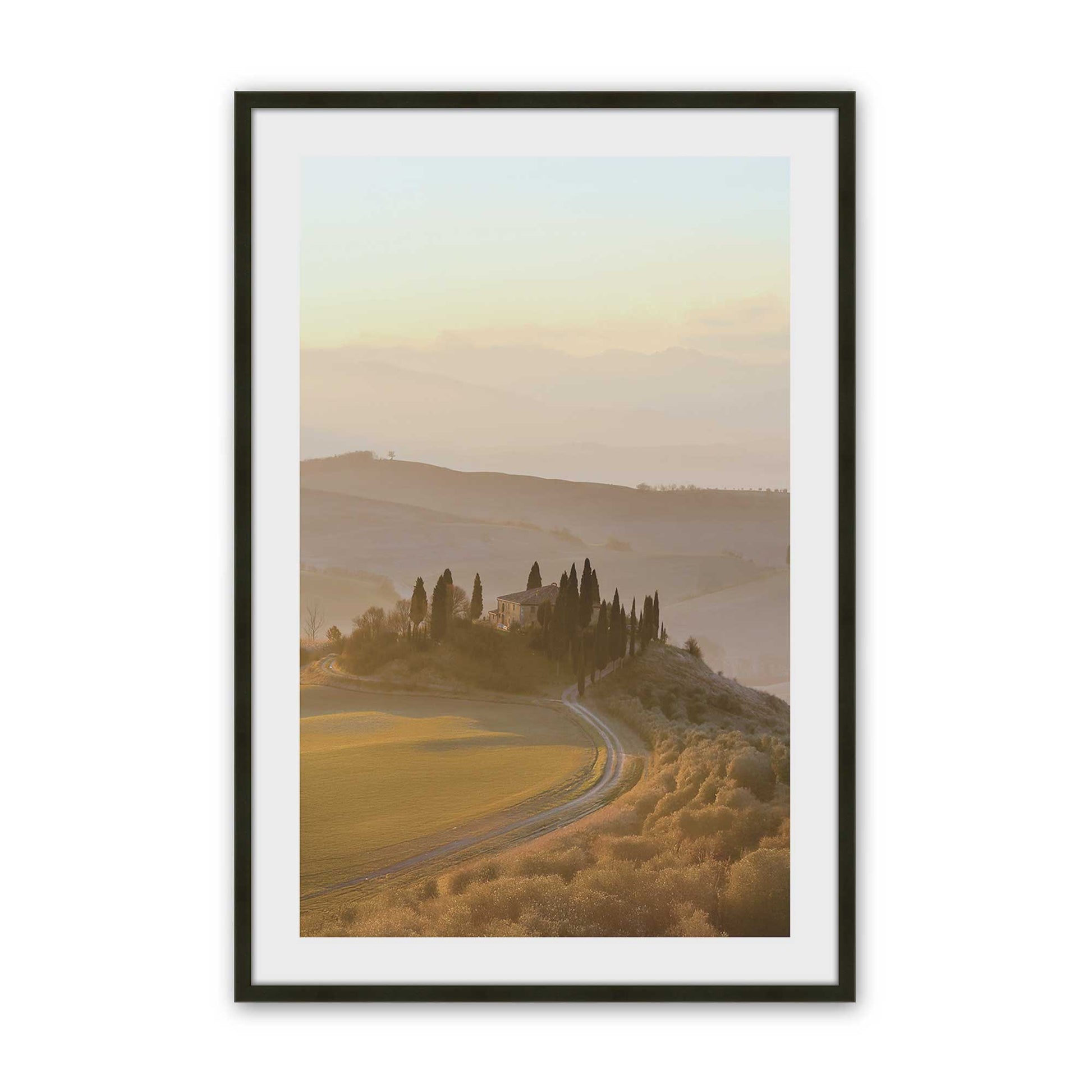 [Color:Satin Black], Picture of art in a Satin Black frame