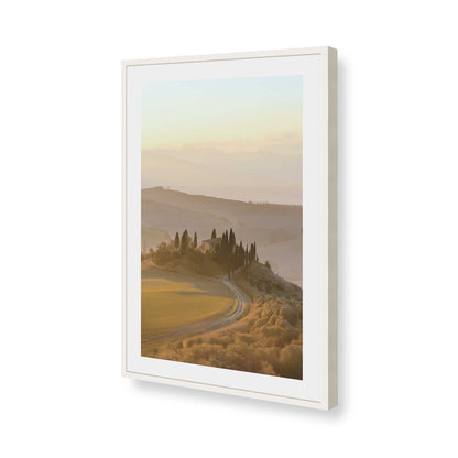 [Color:Opaque White], Picture of art in a Opaque White frame of the corner
