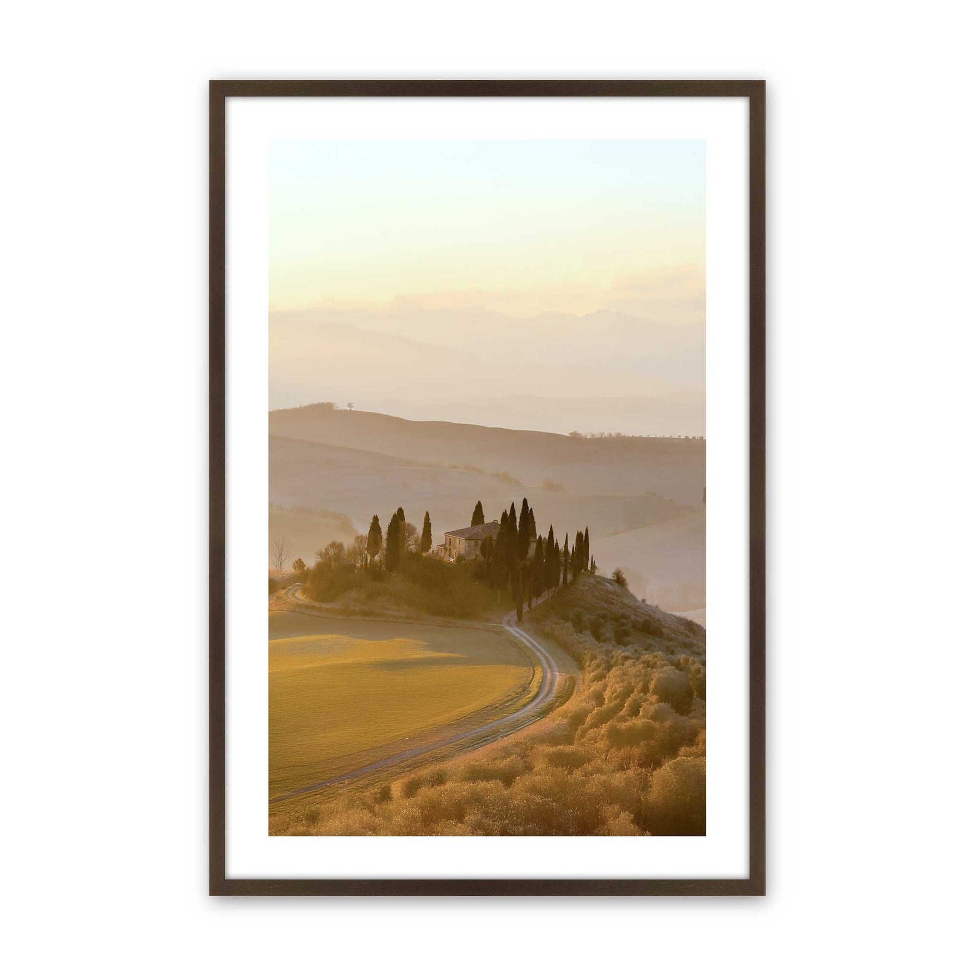 [Color:Brown], Picture of art in a Brown frame