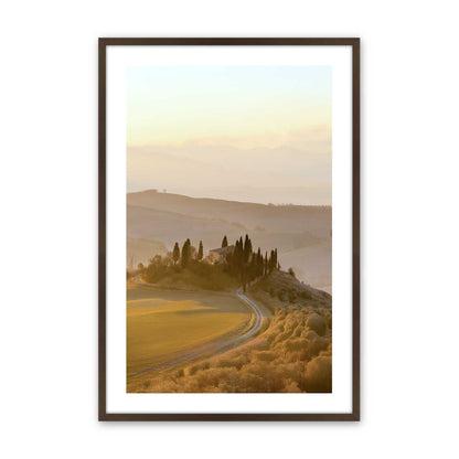 [Color:Brown], Picture of art in a Brown frame