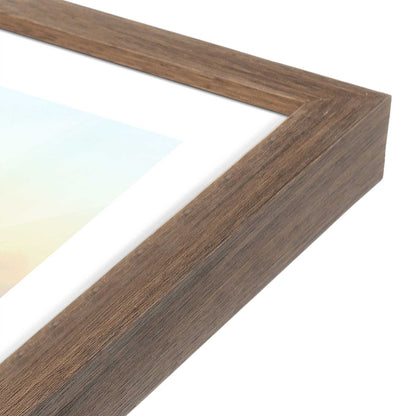 [Color:Walnut], Picture of art in a Walnut frame at an angle