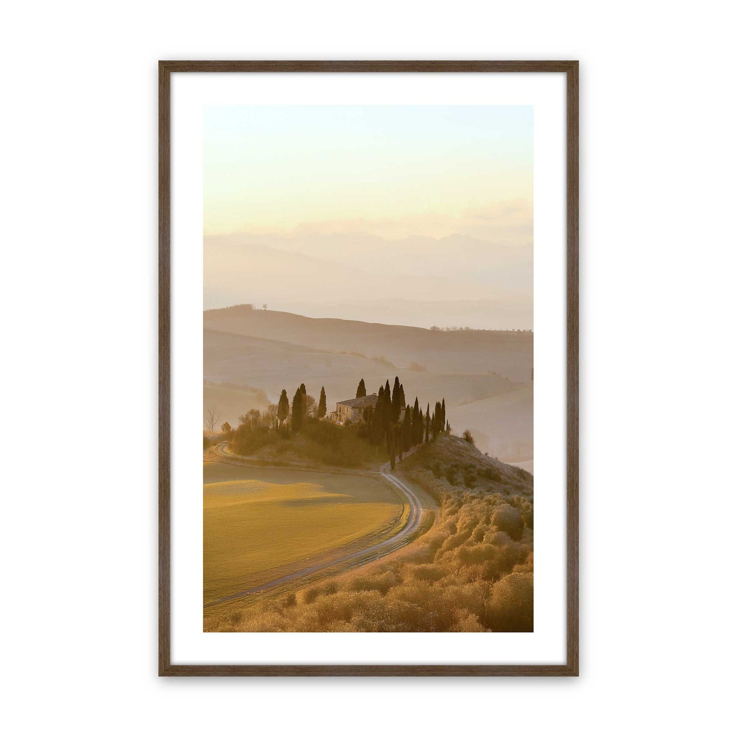 [Color:Walnut], Picture of art in a Walnut frame