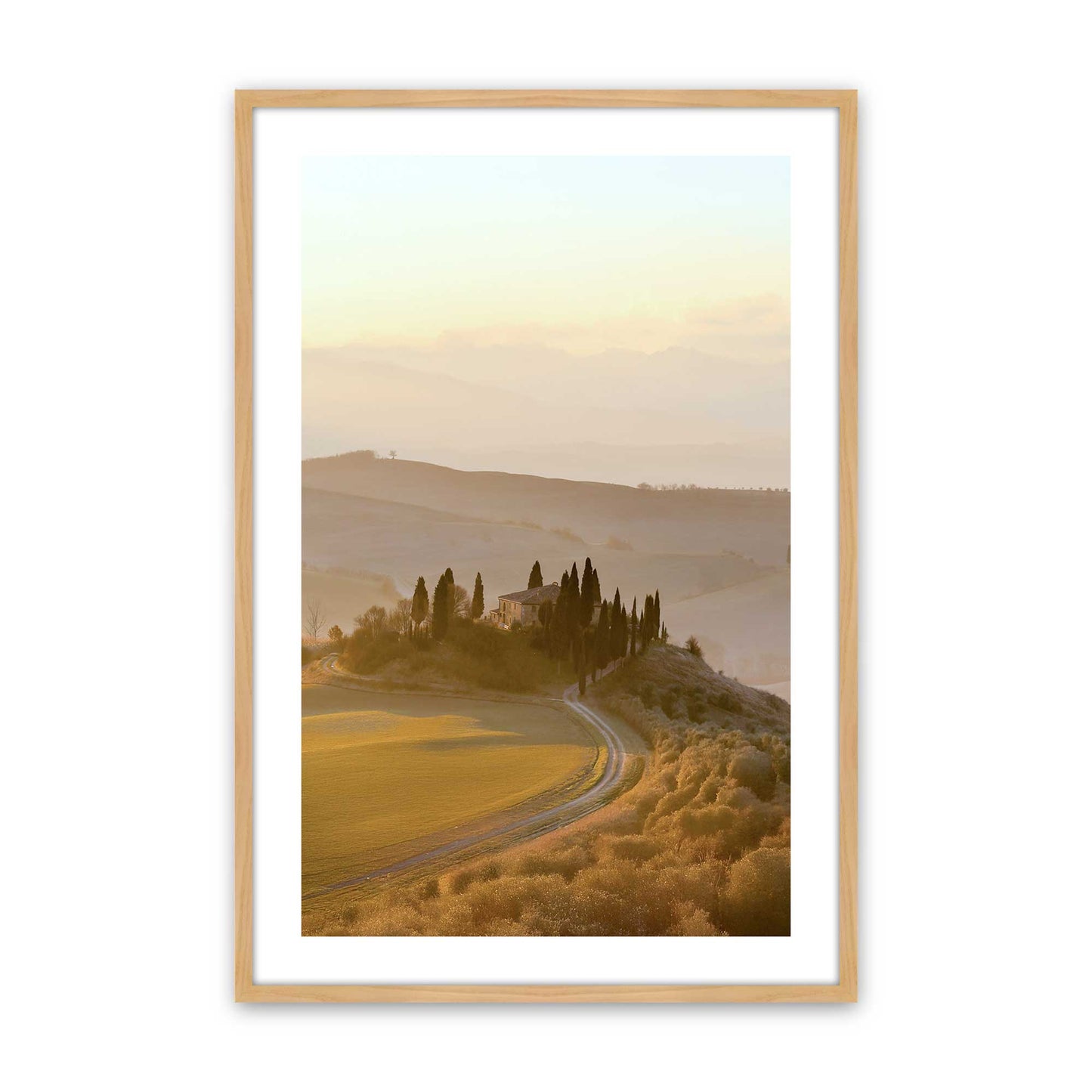 [Color:American Maple], Picture of art in a American Maple frame