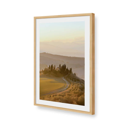 [Color:American Maple], Picture of art in a American Maple frame of the corner
