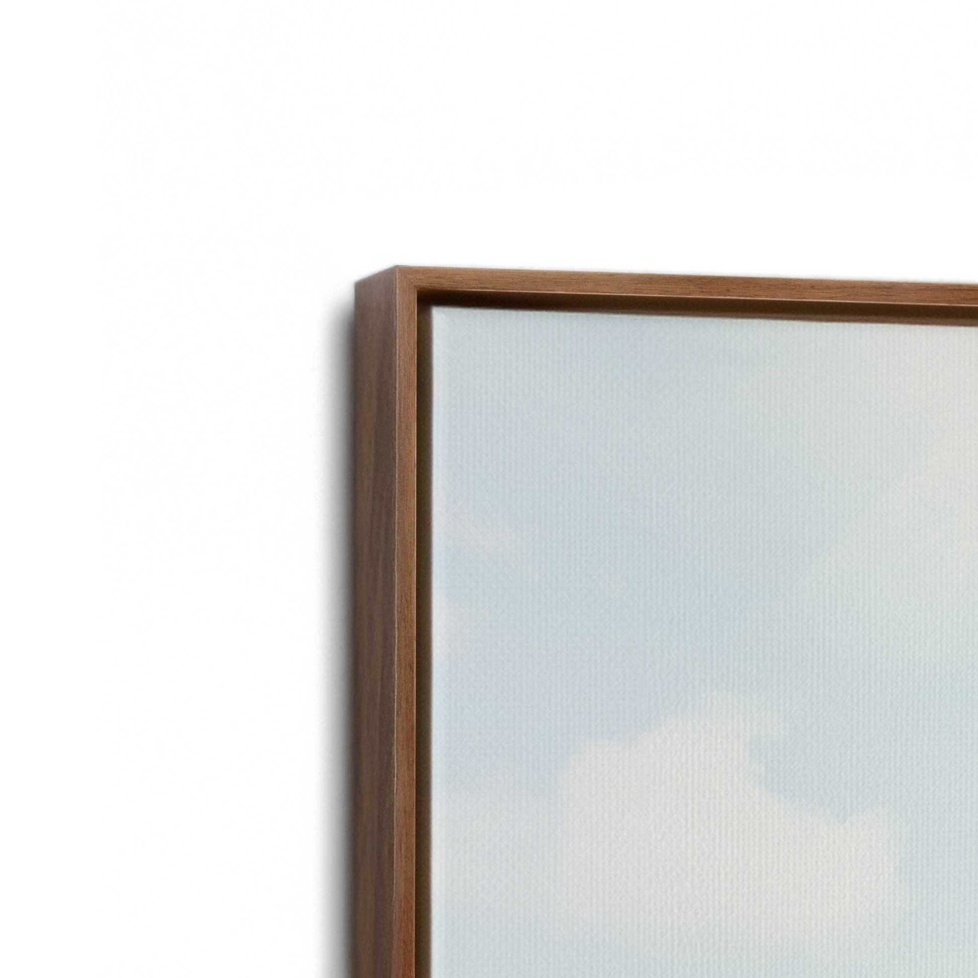 [Color:Walnut], Picture of art in a Walnut frame at an angle