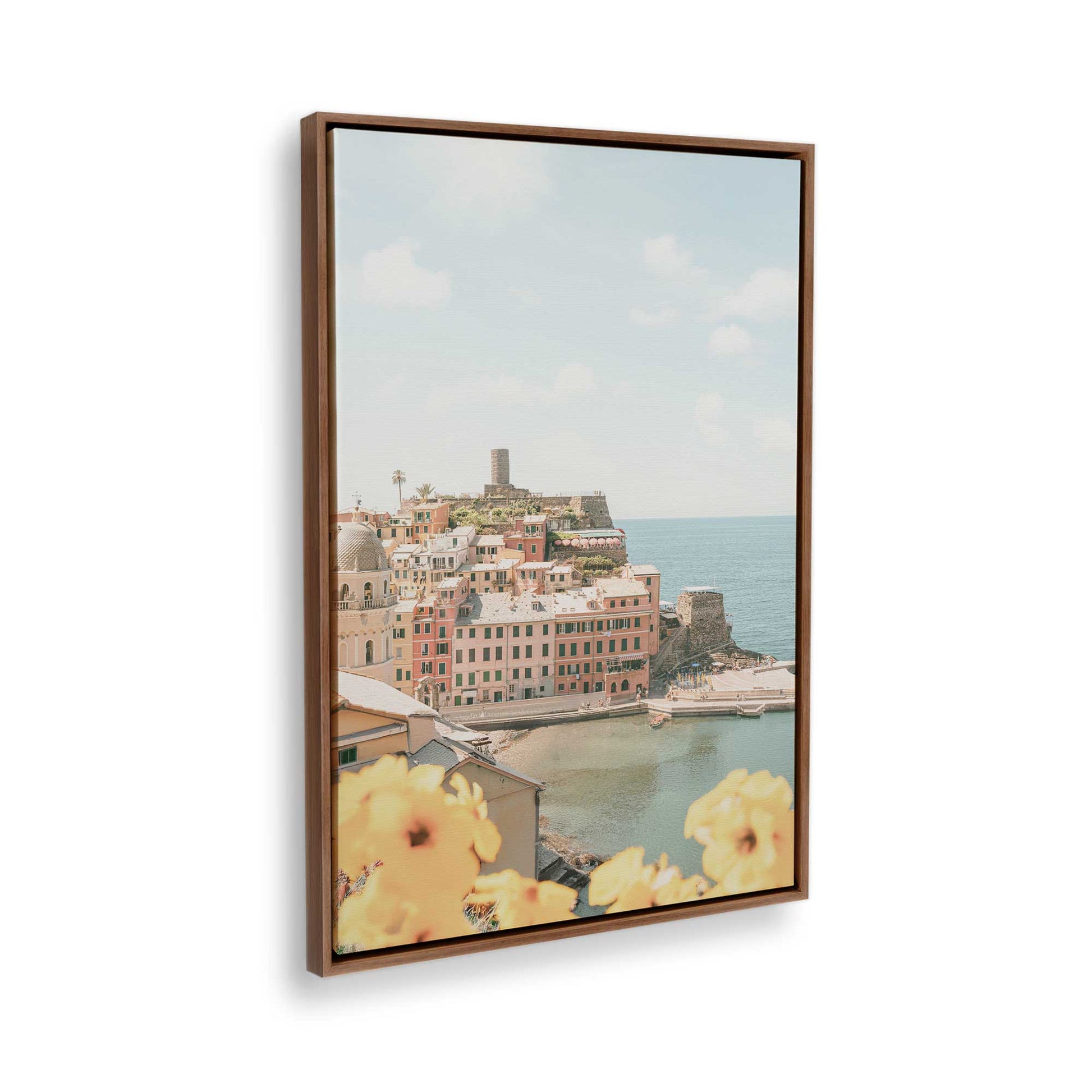 [Color:Walnut], Picture of the corner of the art