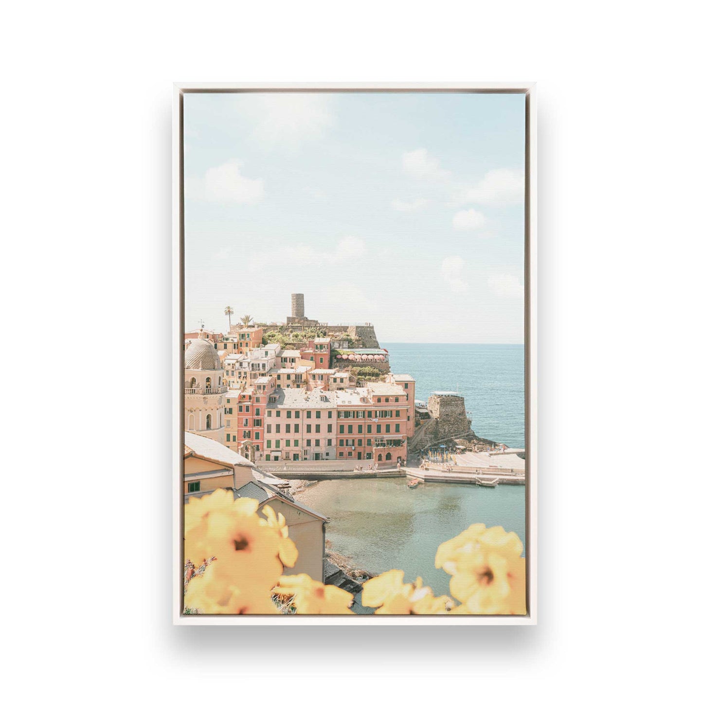 [Color:Opaque White], Picture of art in a White frame