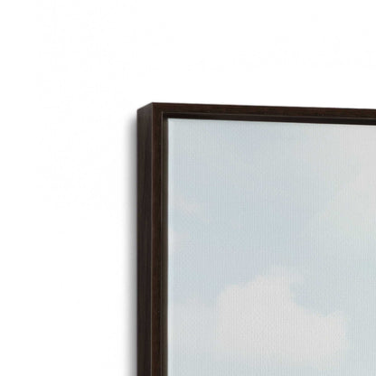 [Color:Espresso], Picture of art in a Espresso frame at an angle