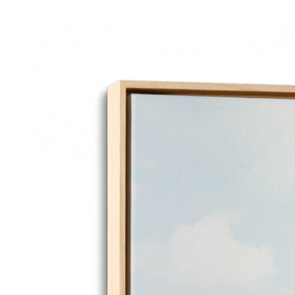 [Color:American Maple], Picture of art in a American Maple frame at an angle