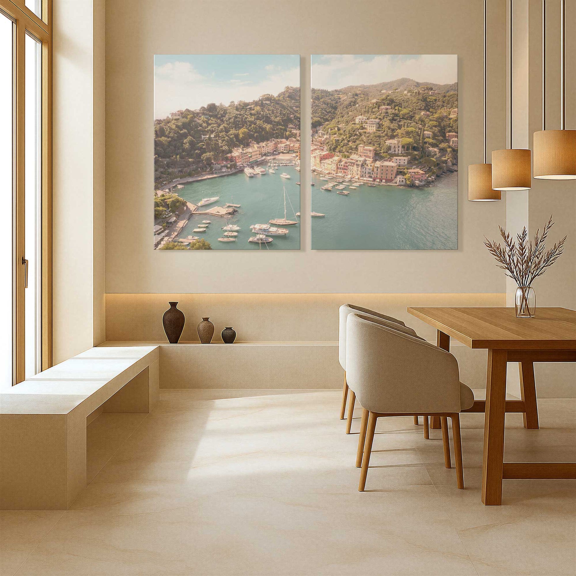 [Color:Stretched Canvas], Picture of art in a room