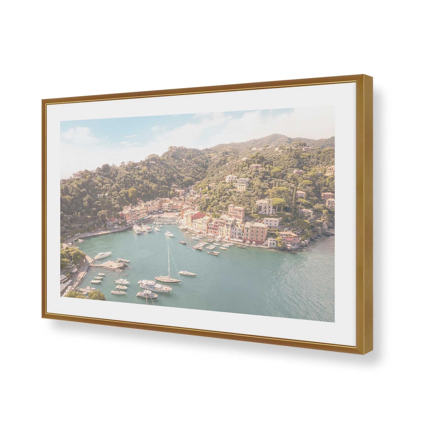 [Color:Polished Gold], Picture of art in a Polished Gold frame of the corner