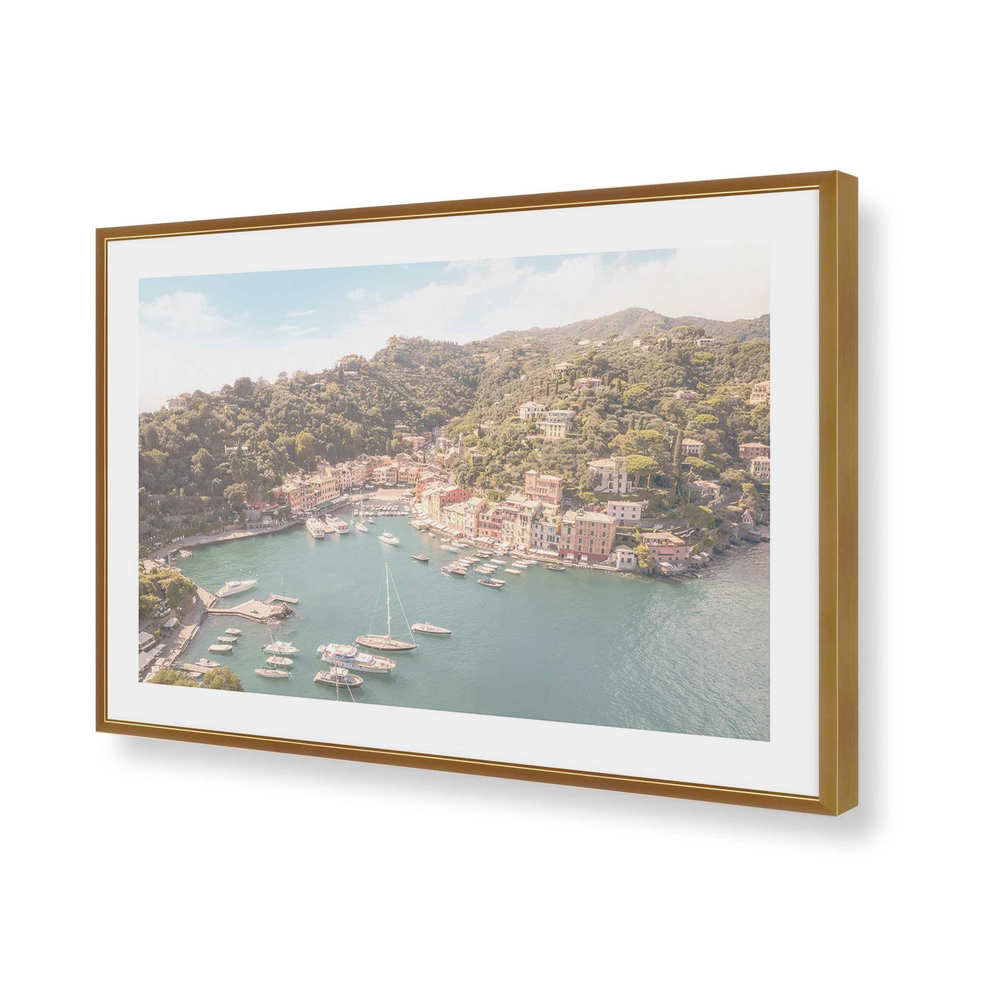 [Color:Polished Gold], Picture of art in a Polished Gold frame of the corner