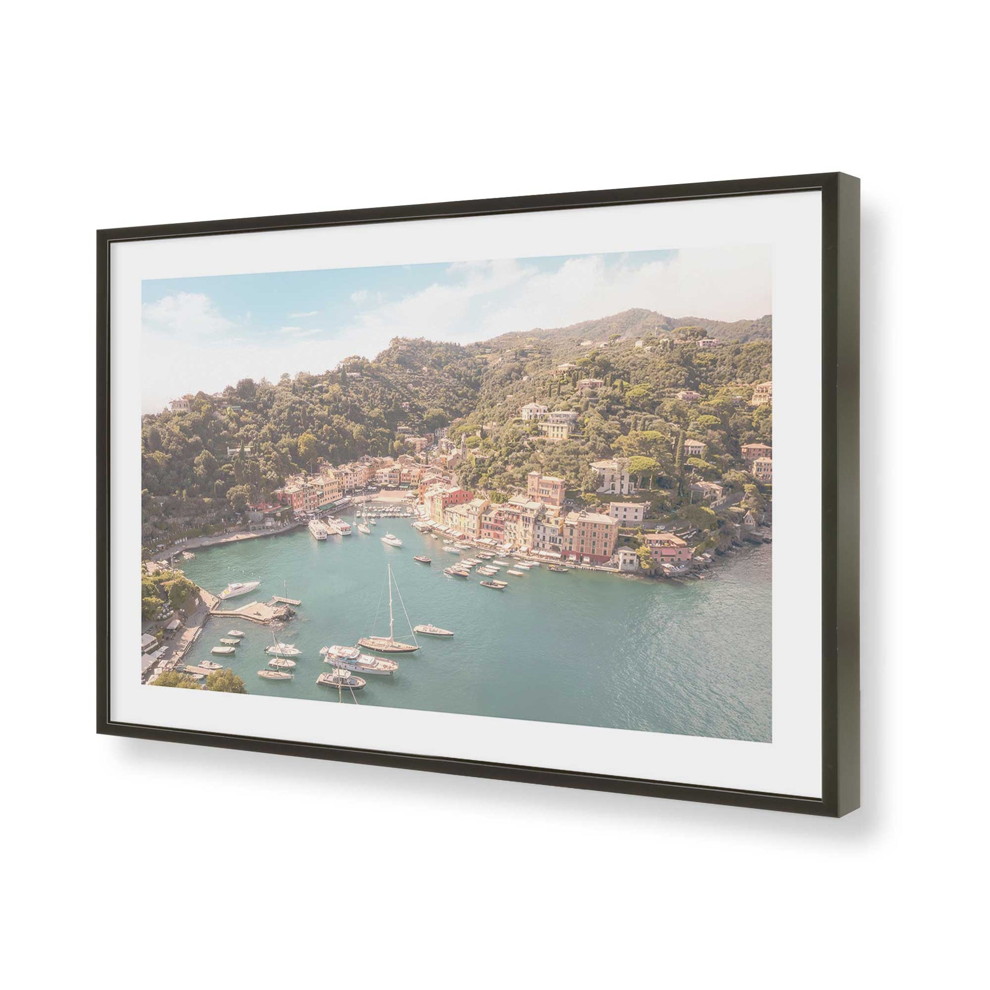 [Color:Satin Black], Picture of art in a Satin Black frame of the corner