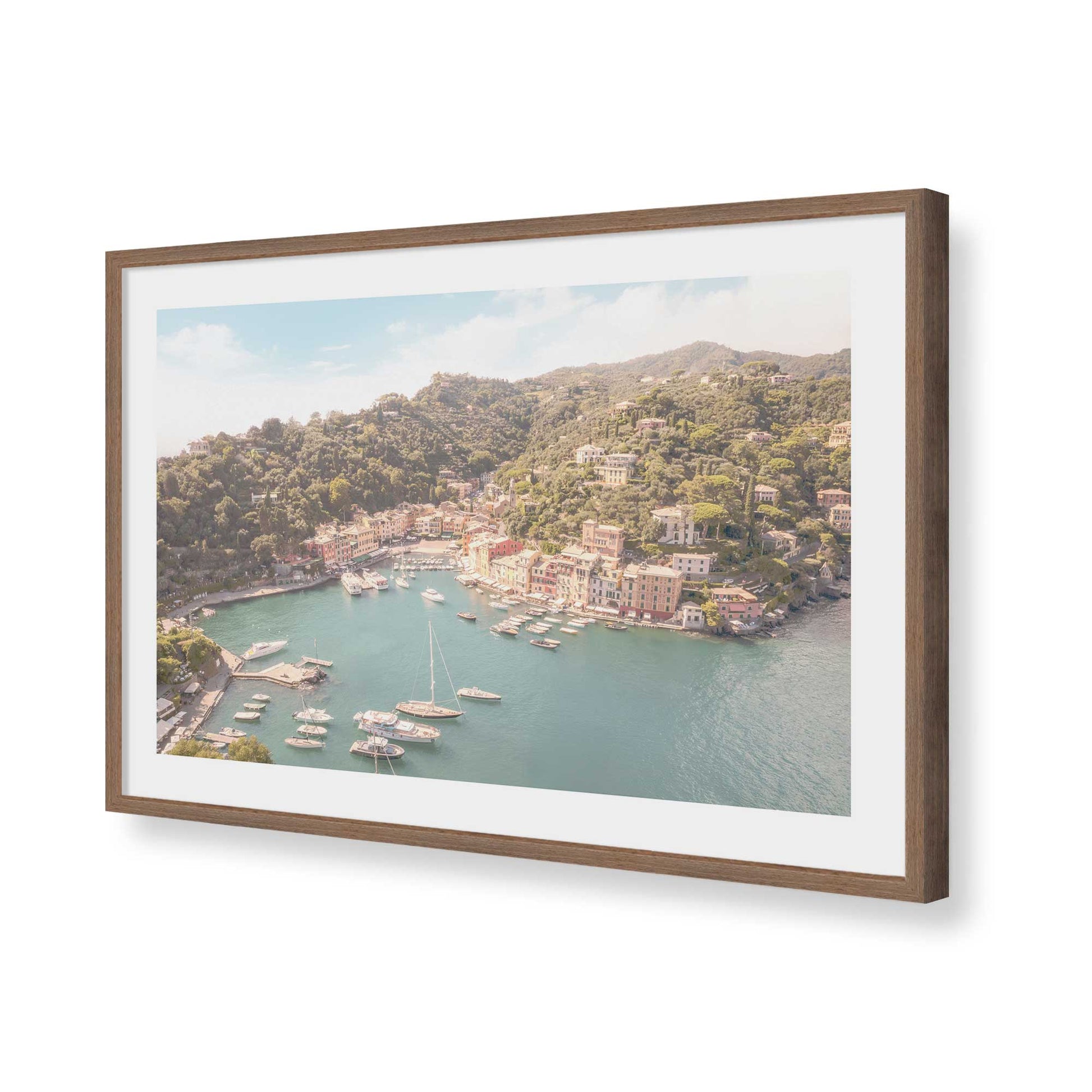 [Color:Walnut], Picture of art in a Walnut frame of the corner
