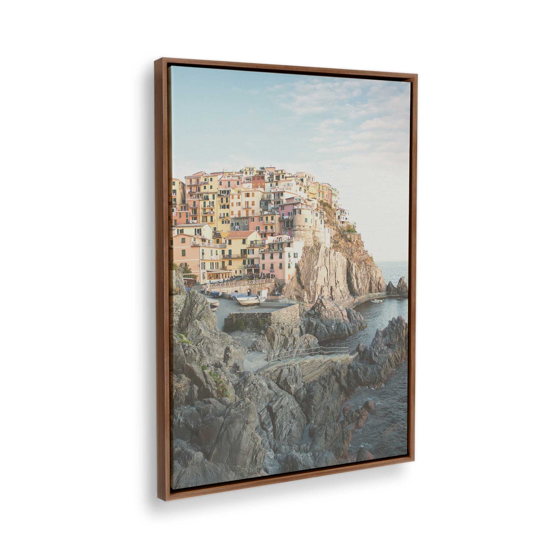 [Color:Walnut], Picture of the corner of the art