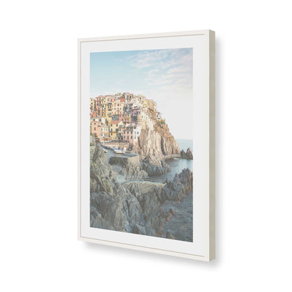 [Color:Opaque White], Picture of art in a Opaque White frame of the corner