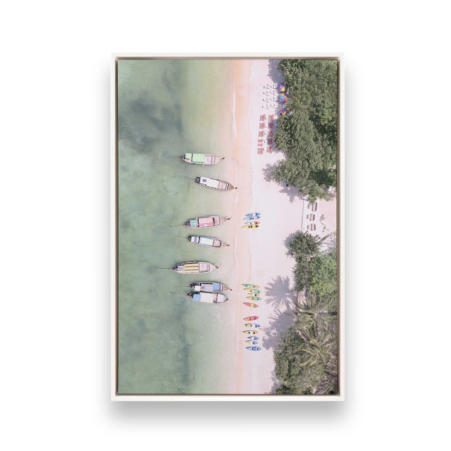 [Color:Opaque White], Picture of art in a White frame