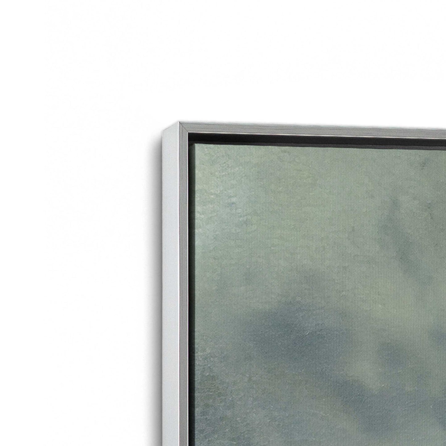 [Color:Polished Chrome], Picture of art in a Polished Chrome frame at an angle