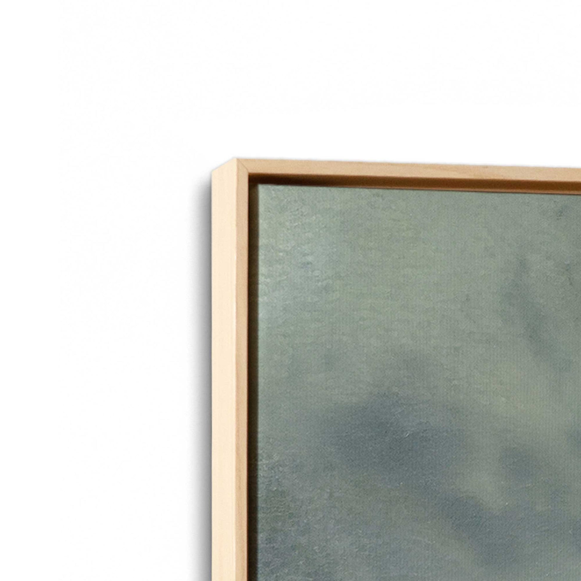 [Color:American Maple], Picture of art in a American Maple frame at an angle