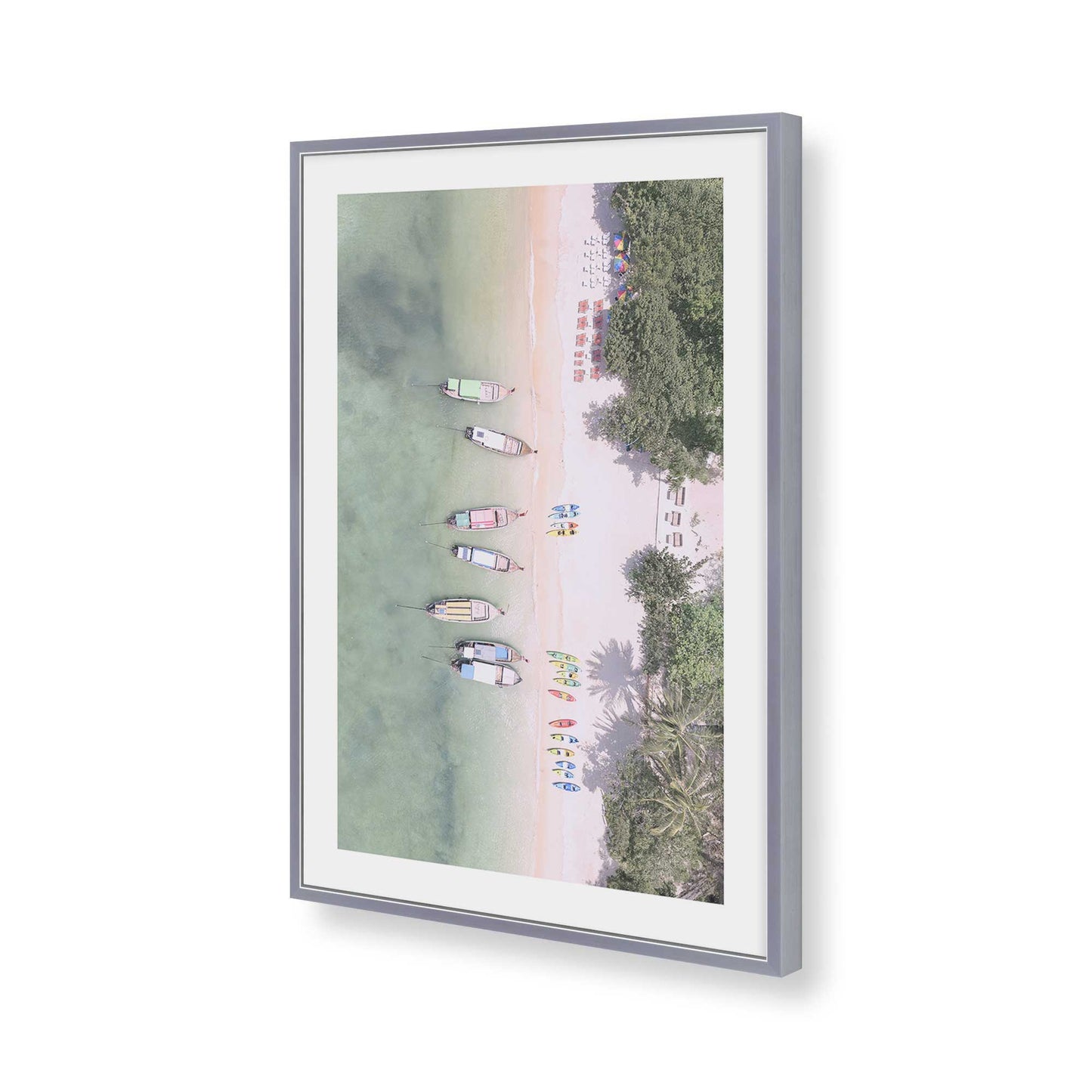[Color:Polished Chrome], Picture of art in a Polished Chrome frame of the corner