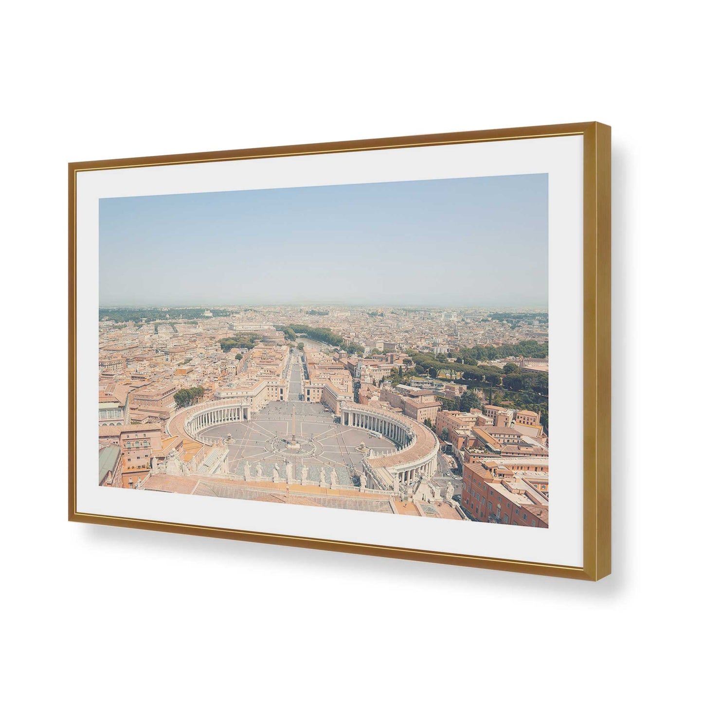 [Color:Polished Gold], Picture of art in a Polished Gold frame of the corner