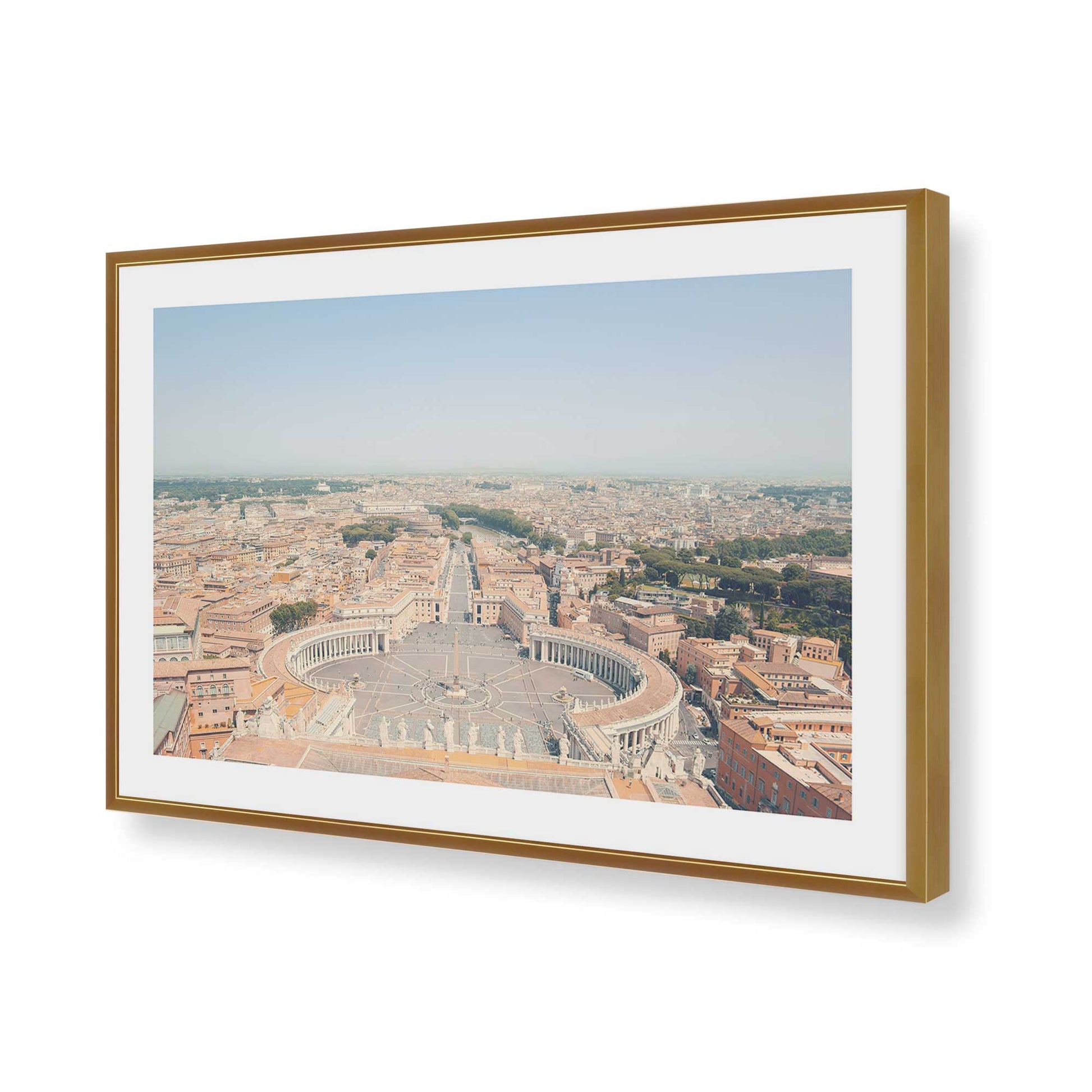 [Color:Polished Gold], Picture of art in a Polished Gold frame of the corner