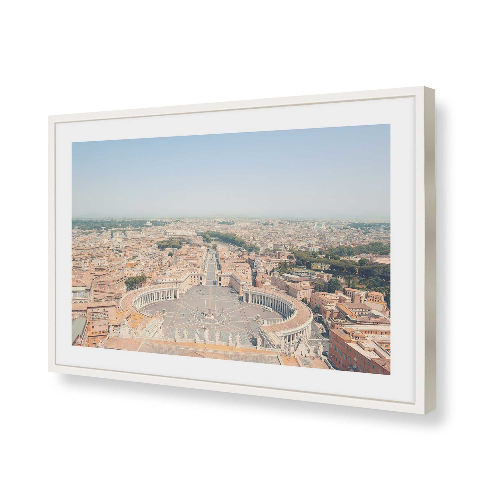 [Color:Opaque White], Picture of art in a Opaque White frame of the corner