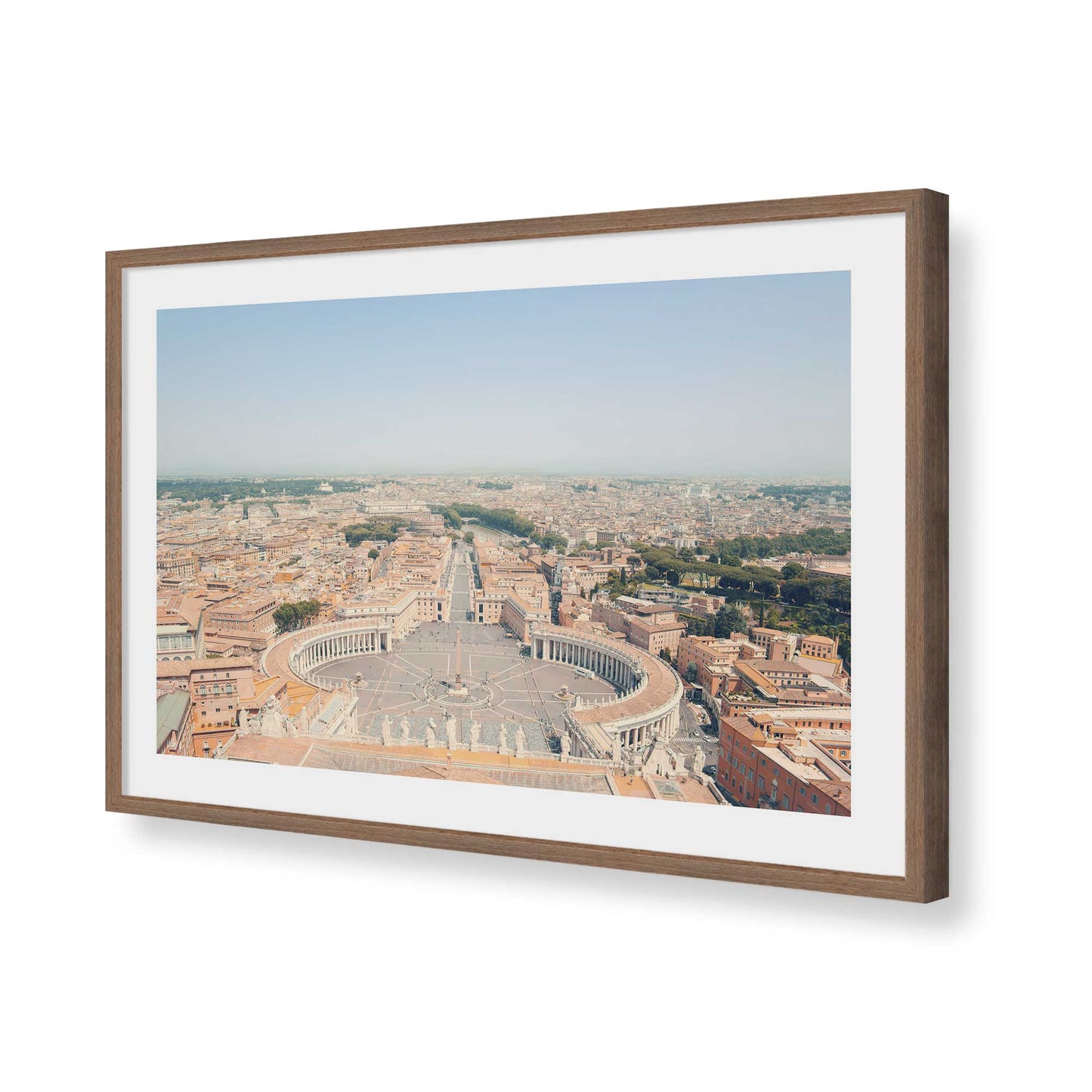 [Color:Walnut], Picture of art in a Walnut frame of the corner
