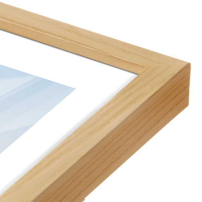 [Color:American Maple], Picture of art in a American Maple frame at an angle