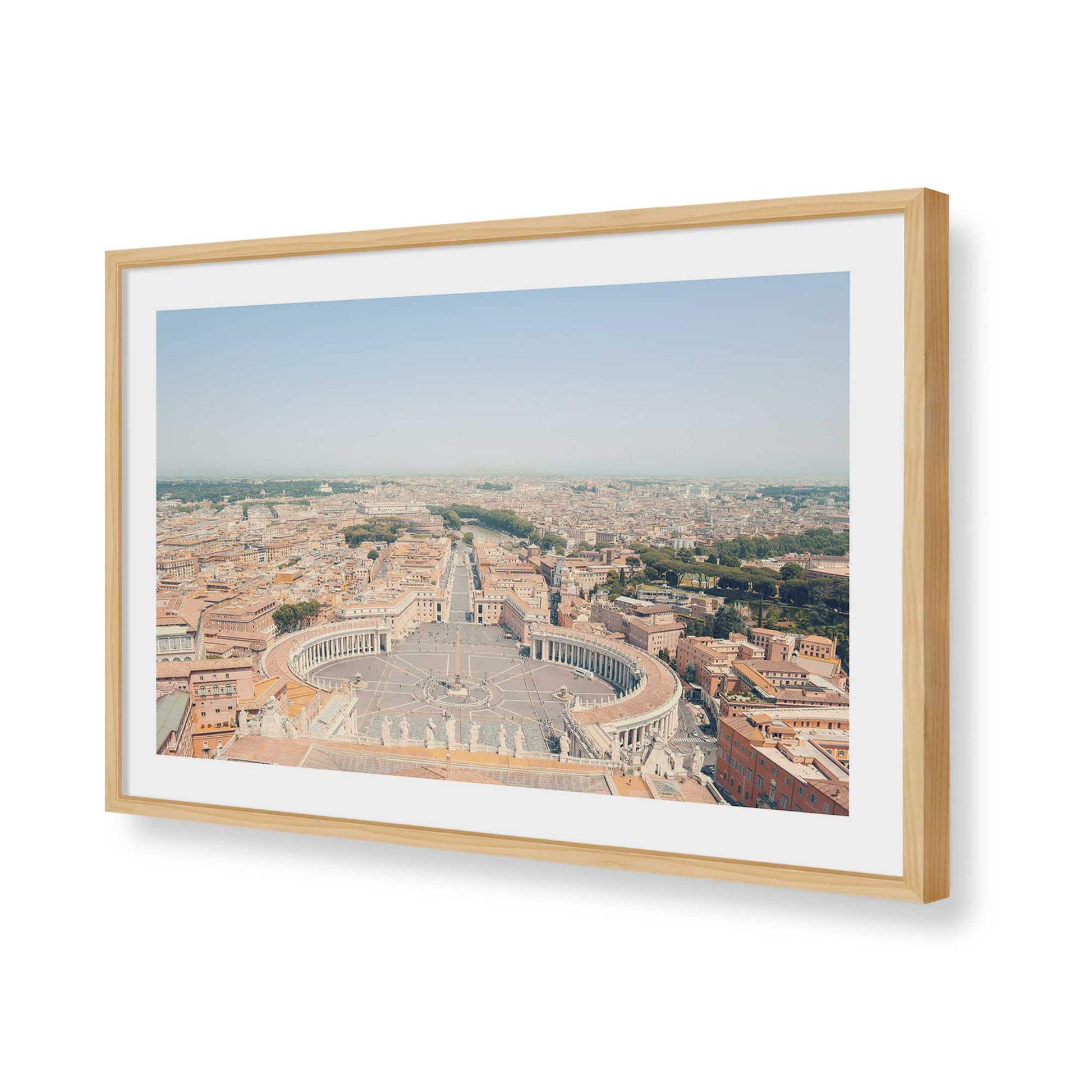 [Color:American Maple], Picture of art in a American Maple frame of the corner