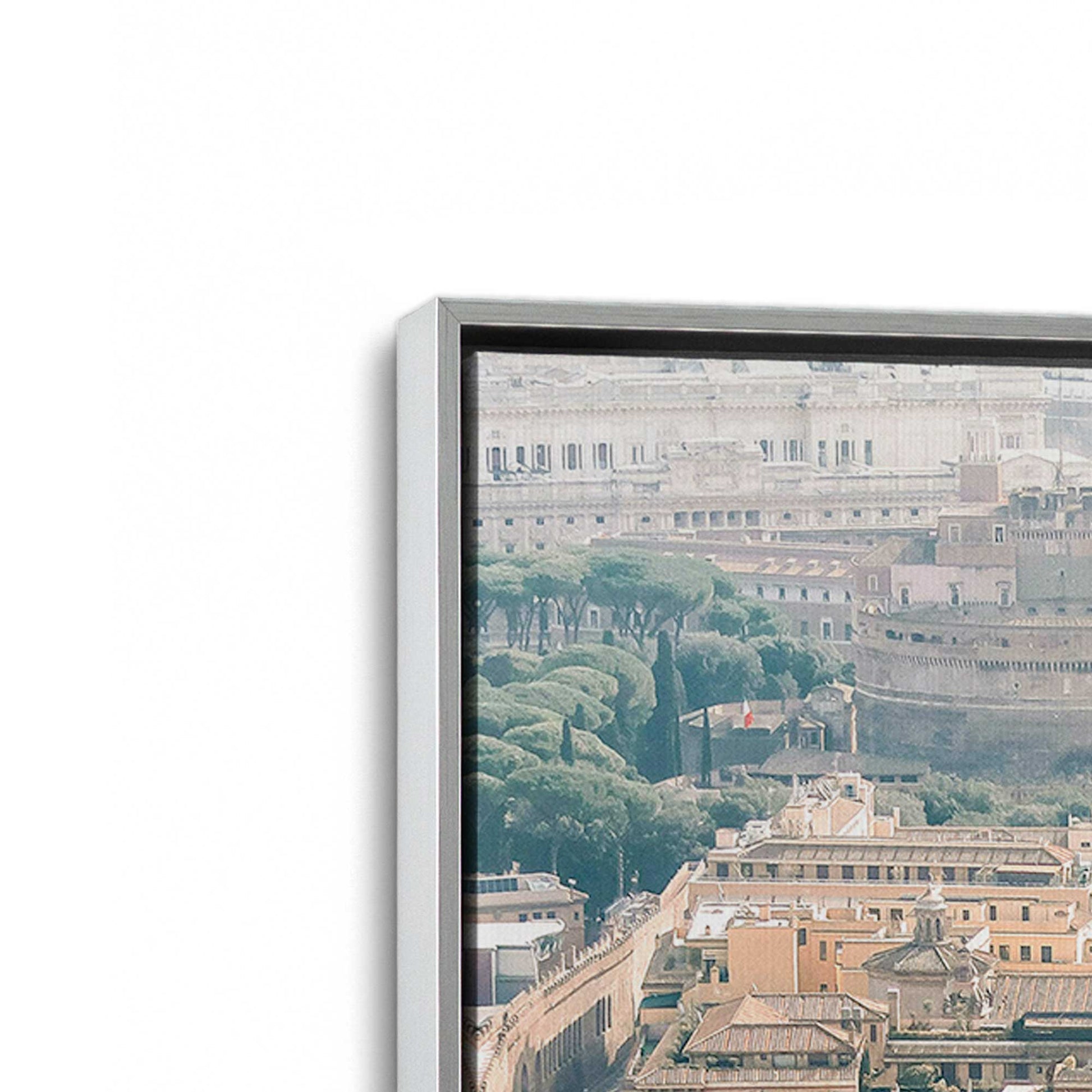 [Color:Polished Chrome], Picture of art in a Polished Chrome frame at an angle