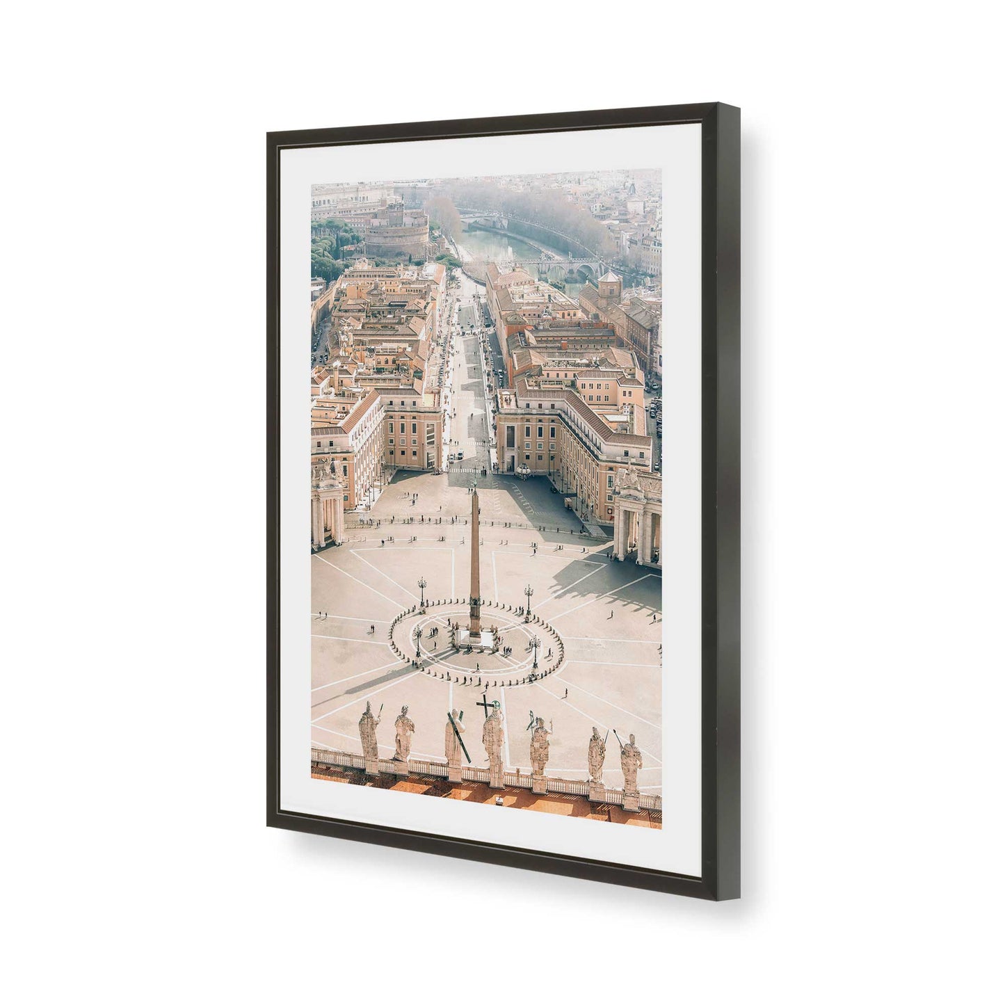 [Color:Satin Black], Picture of art in a Satin Black frame of the corner