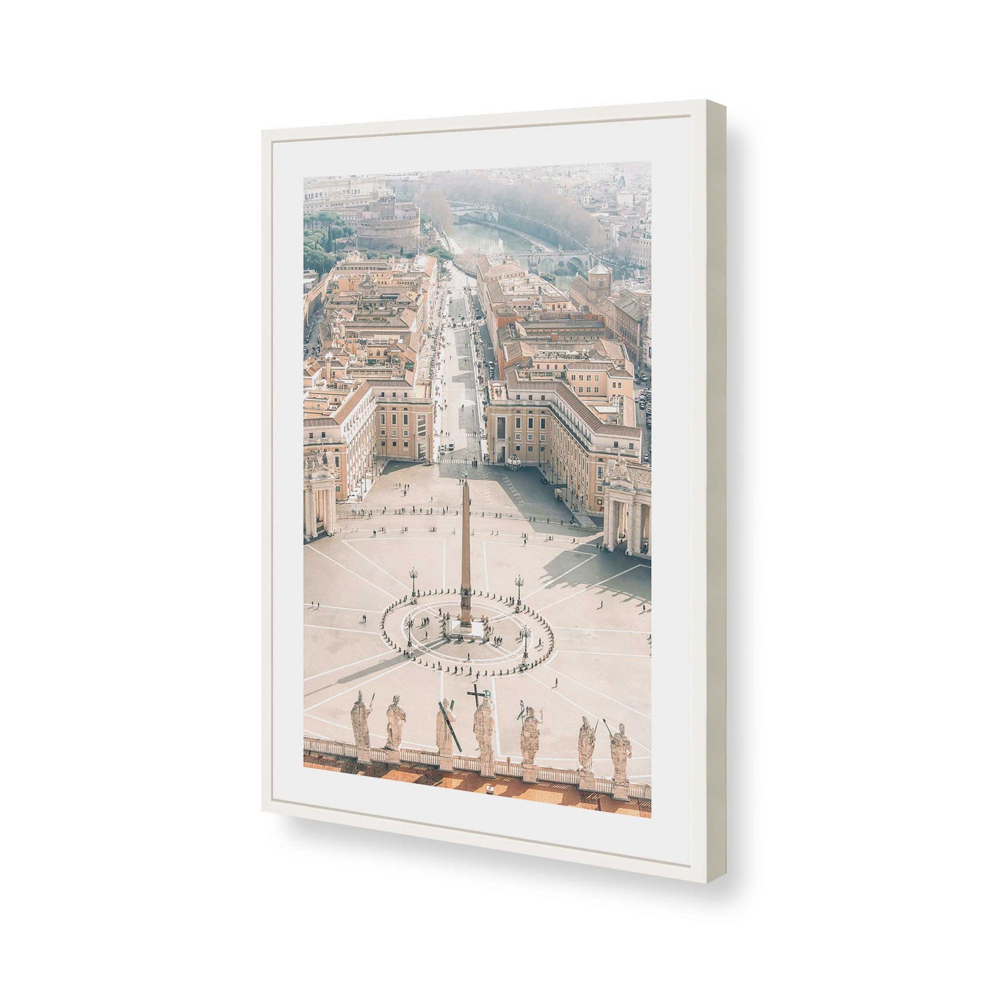 [Color:Opaque White], Picture of art in a Opaque White frame of the corner