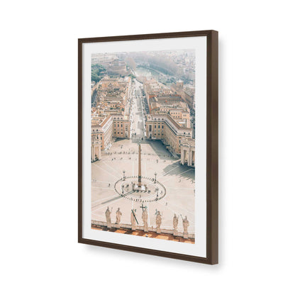 [Color:Brown], Picture of art in a Brown frame of the corner