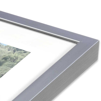[Color:Polished Chrome], Picture of art in a Polished Chrome frame at an angle