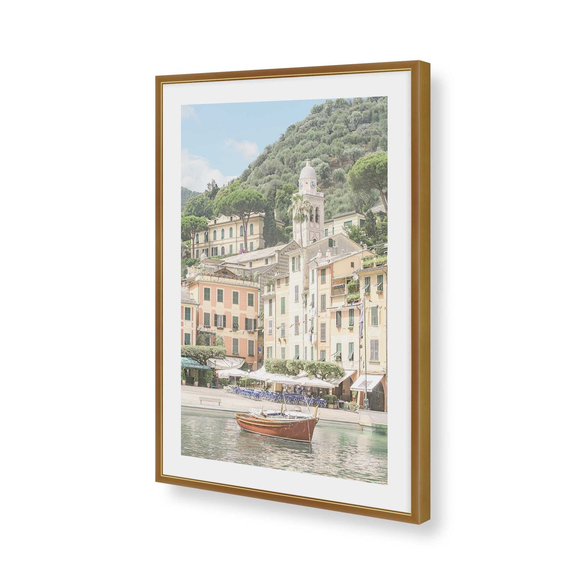 [Color:Polished Gold], Picture of art in a Polished Gold frame of the corner