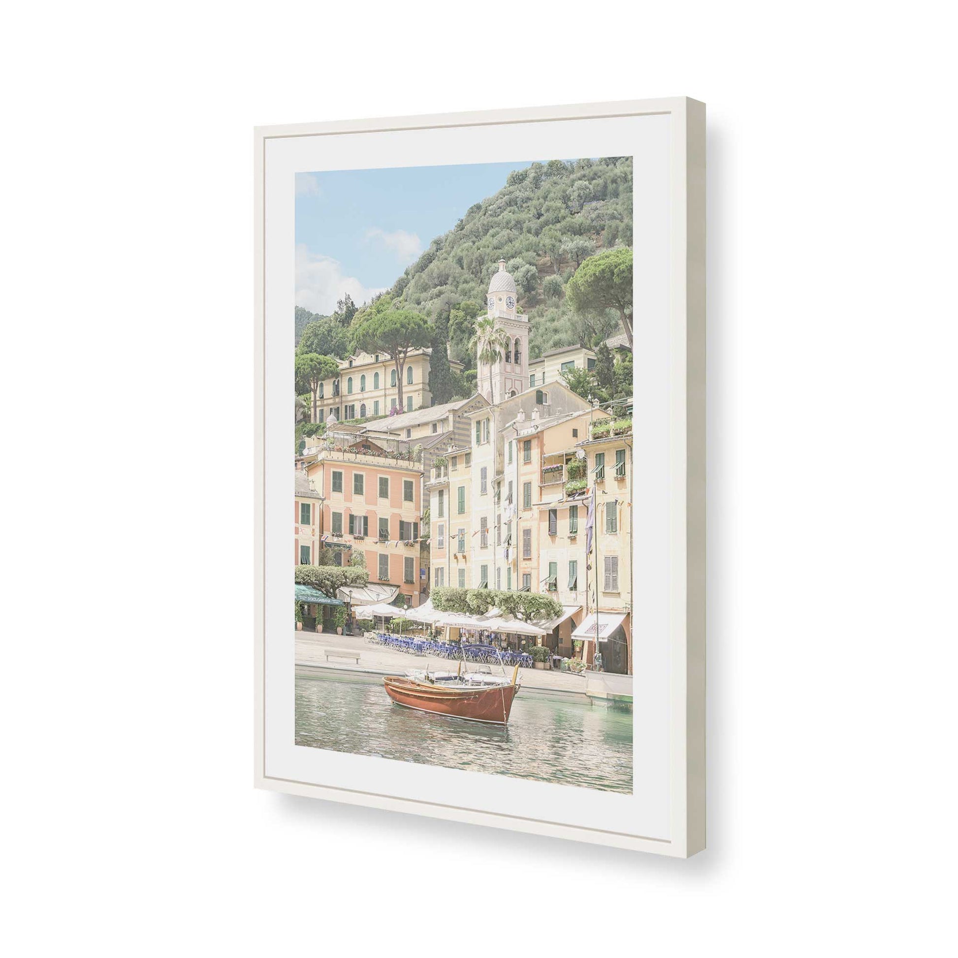 [Color:Opaque White], Picture of art in a Opaque White frame of the corner