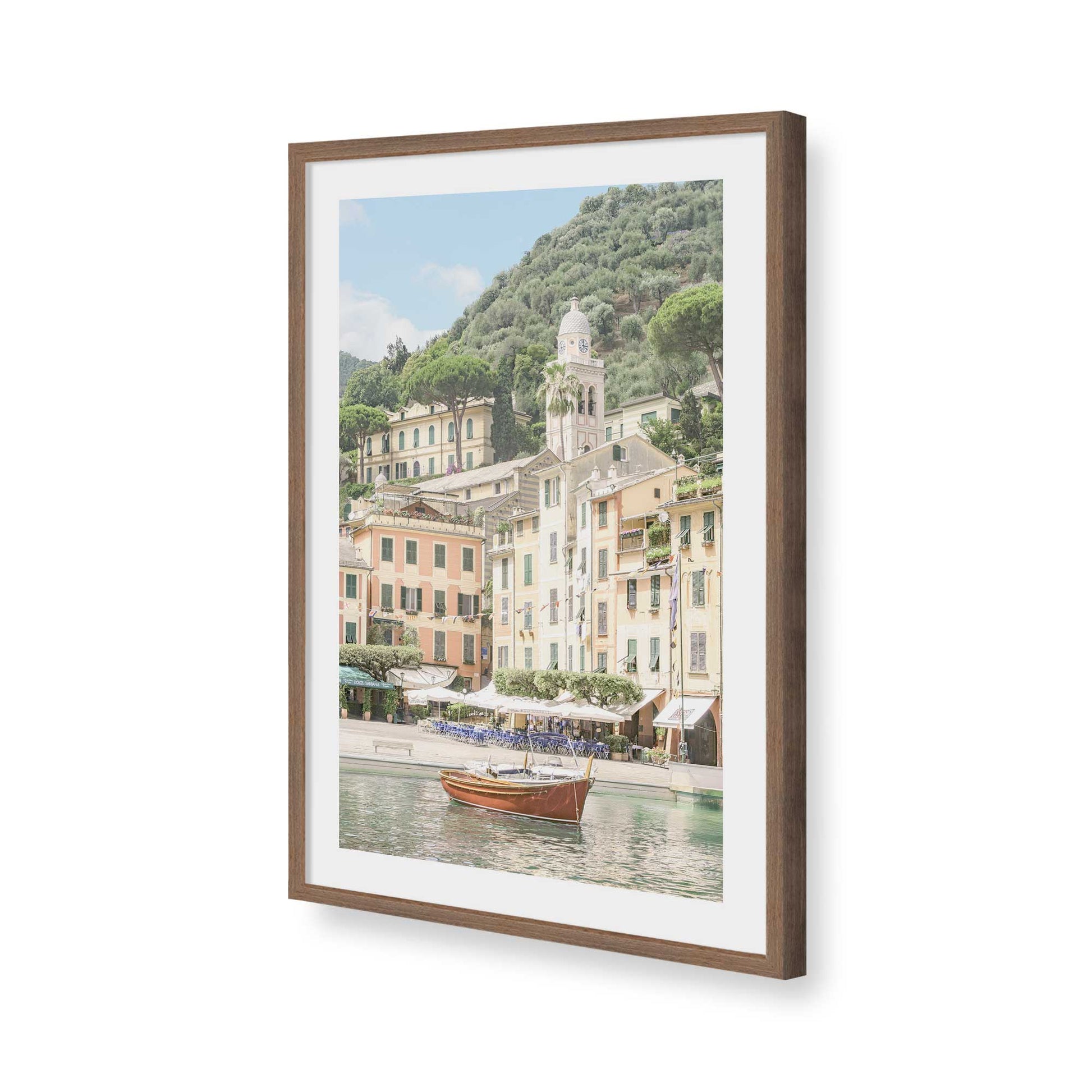 [Color:Walnut], Picture of art in a Walnut frame of the corner