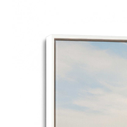 [Color:Opaque White], Picture of art in a White frame at an angle